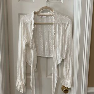 Hallelu crochet top with tie